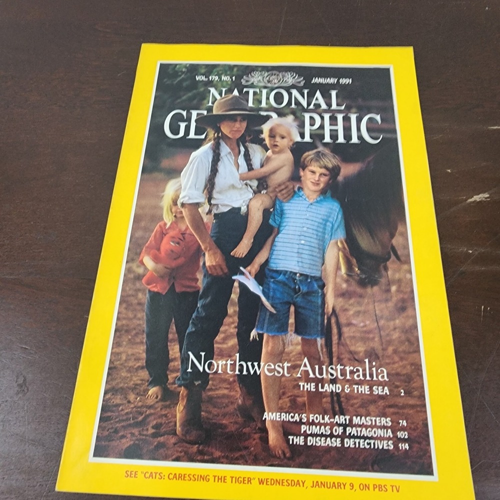 National Geographic Magazine January 1991 No Map